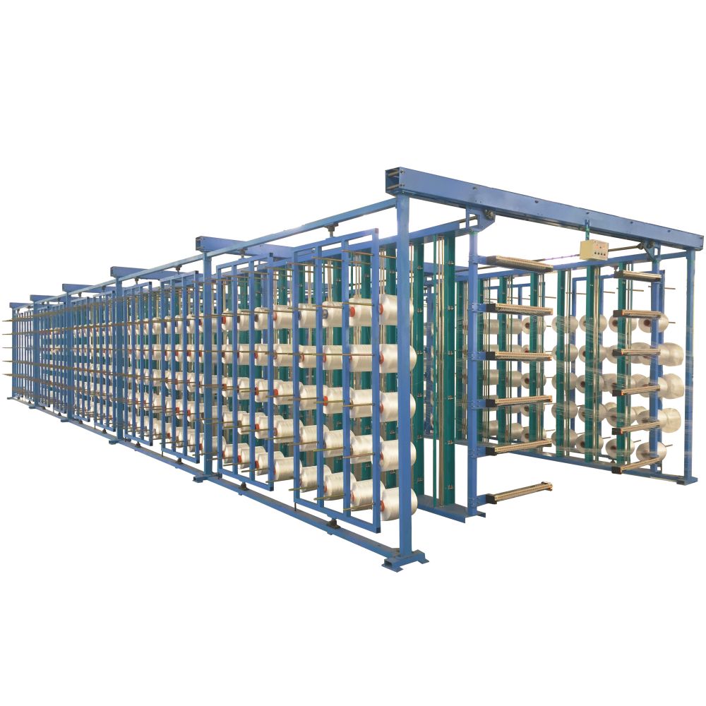 H-type rotatable creel for warping machine
